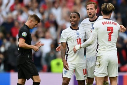 England players during the UEFA Nations League.