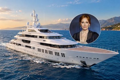 J.K. Rowling’s Samsara yacht at sea
