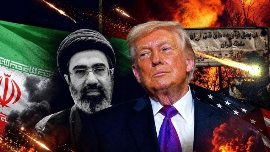 US President Donald Trump and Iran’s Supreme Leader Mojtaba Khamenei.